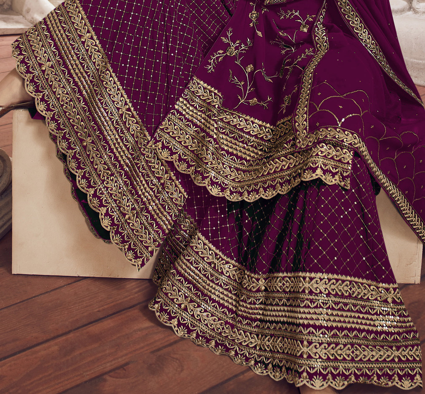 semi stitch / purple