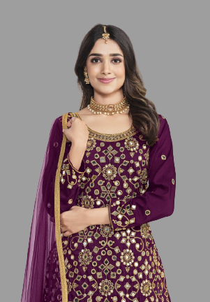 semi stitch / purple
