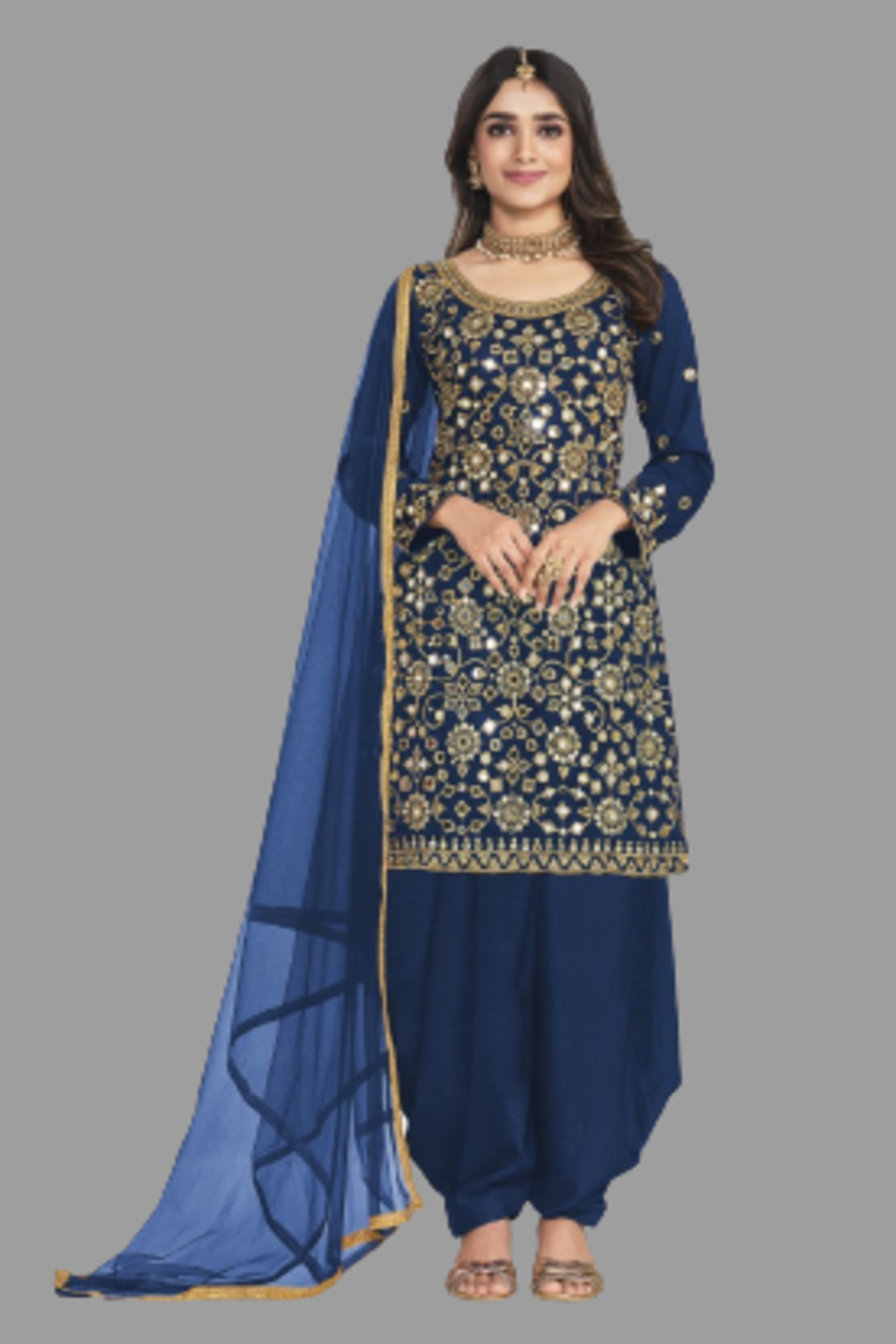 semi stitch / navy blue