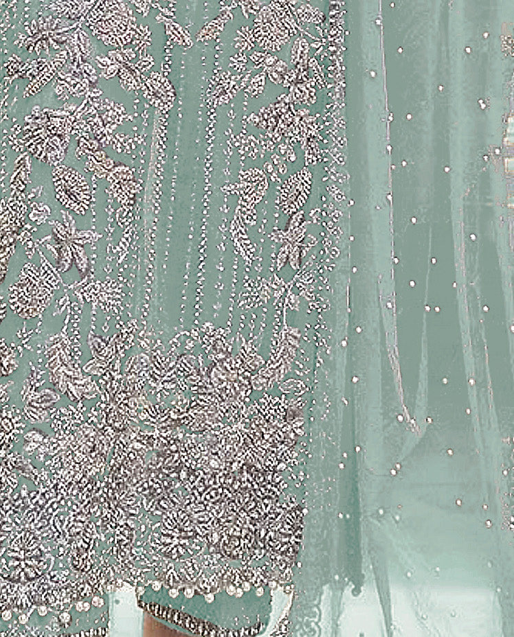 semi stitch / green