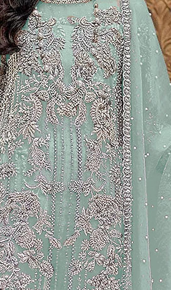 semi stitch / green