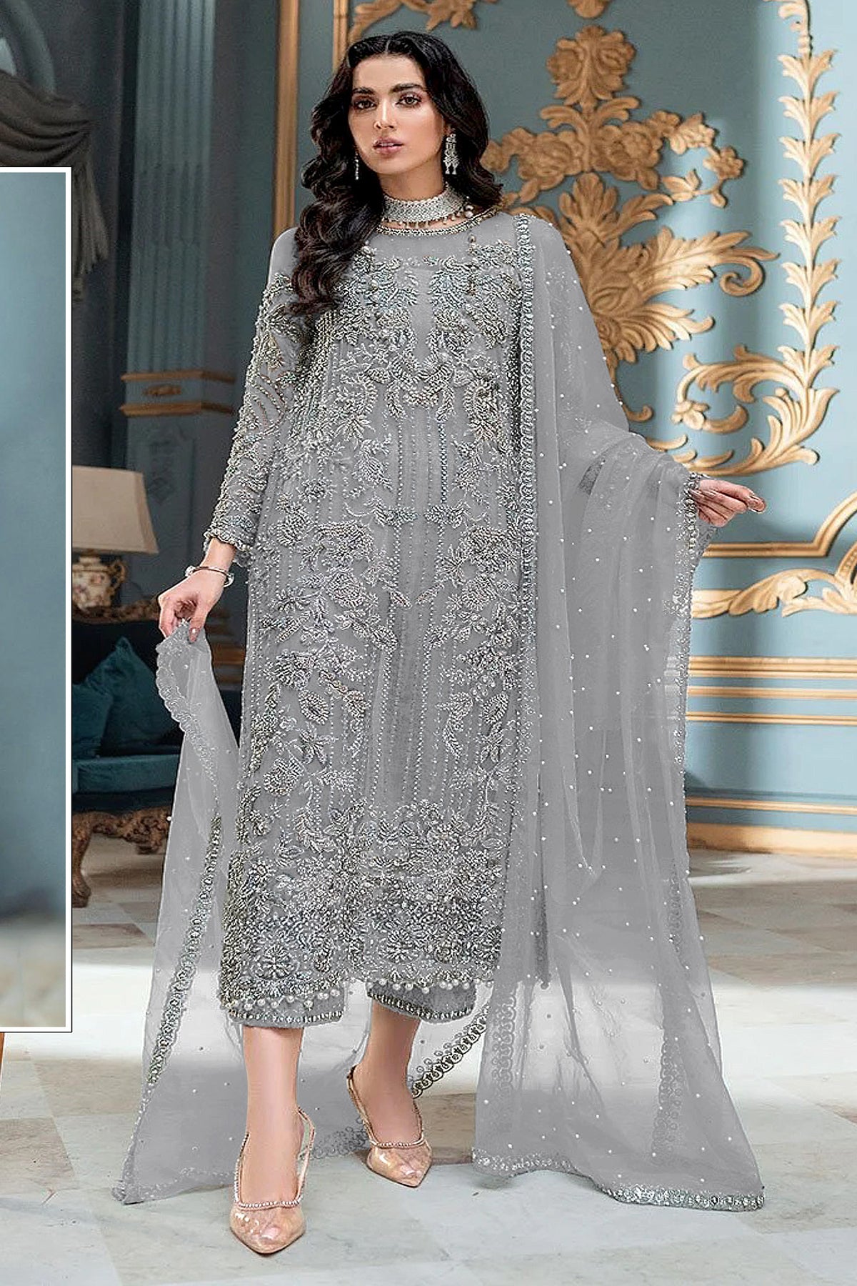 semi stitch / gray