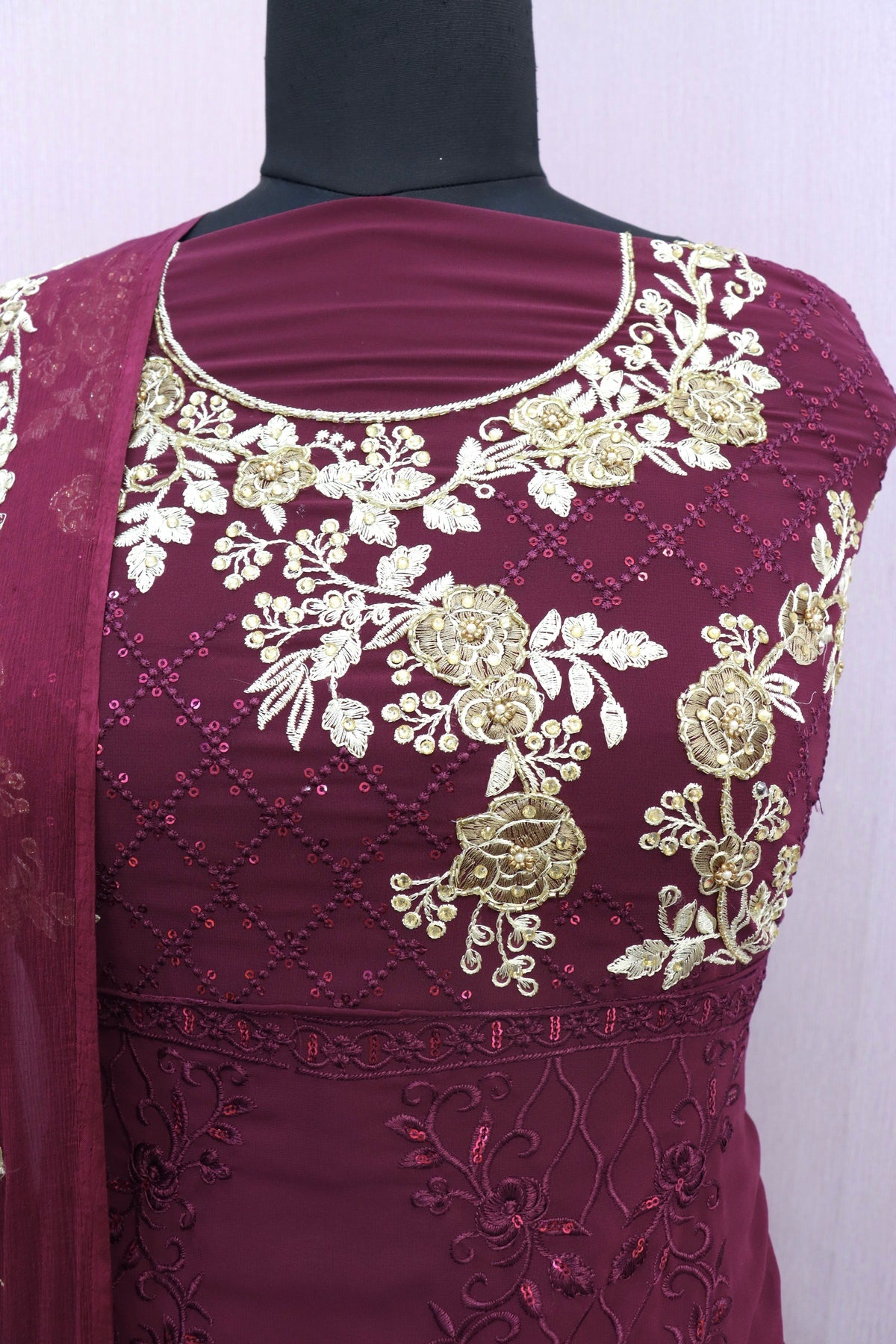 semi stitch / rani-red