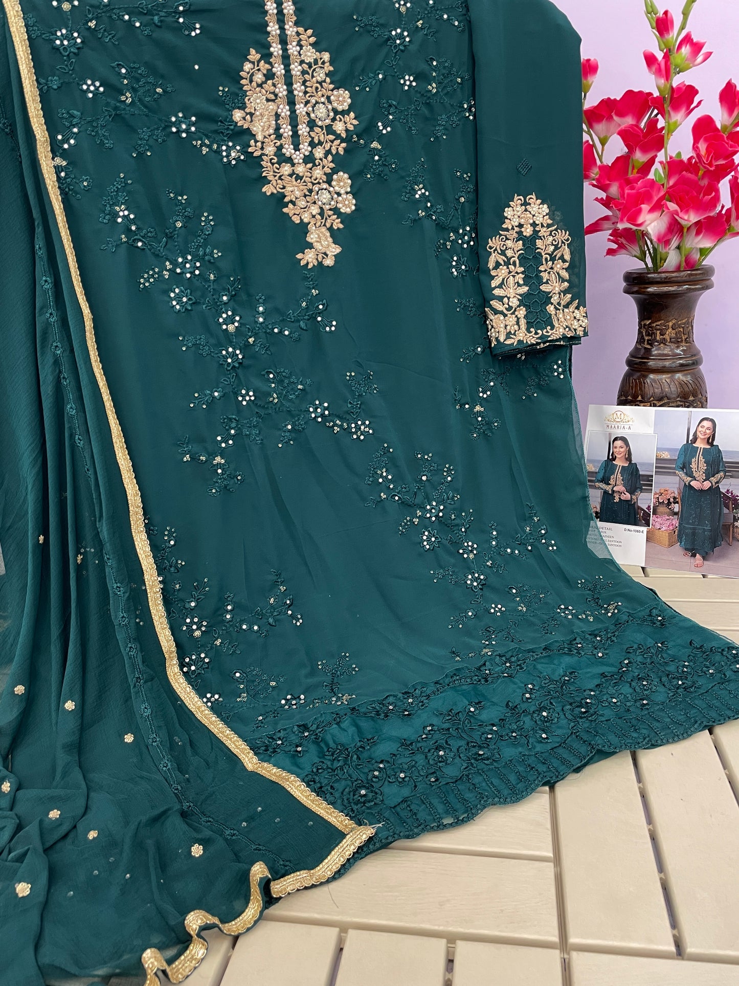 semi stitch / bottel green