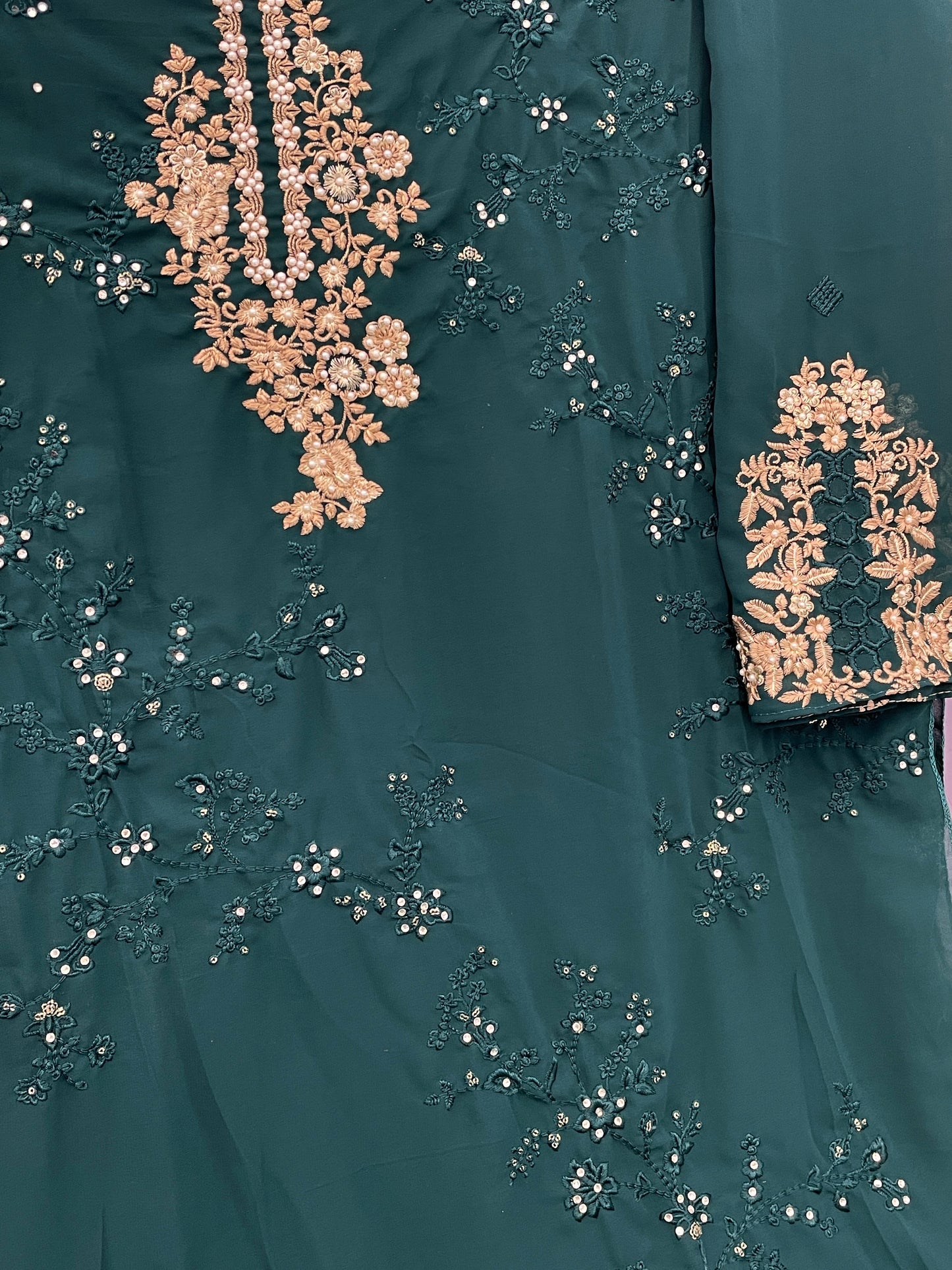 semi stitch / bottel green
