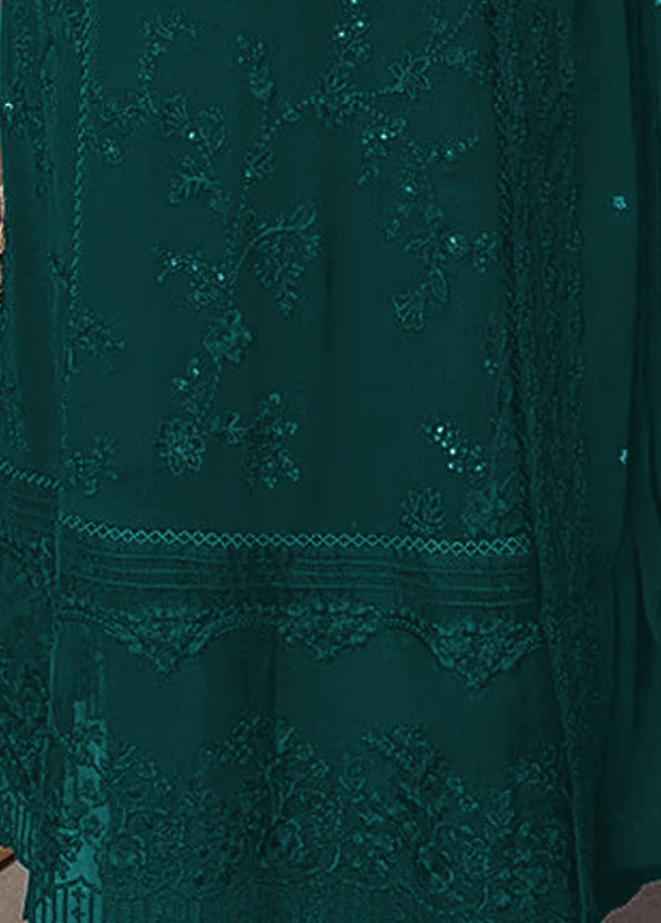 semi stitch / bottel green