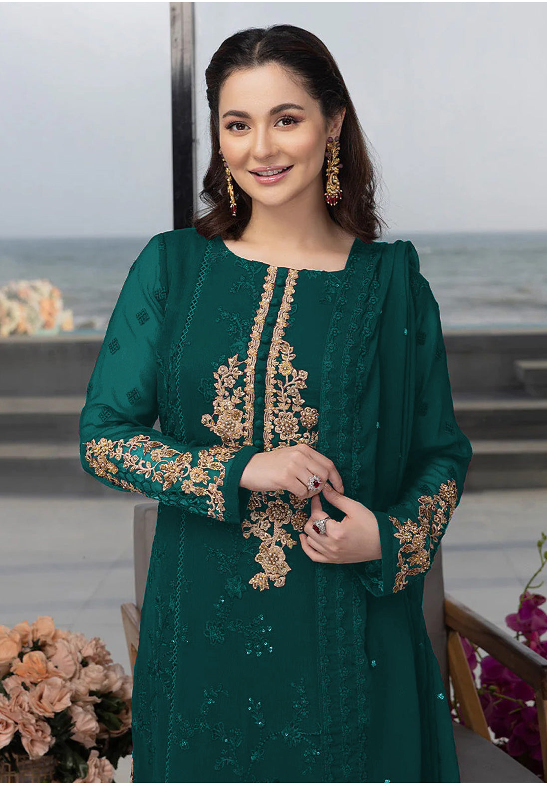 semi stitch / bottel green