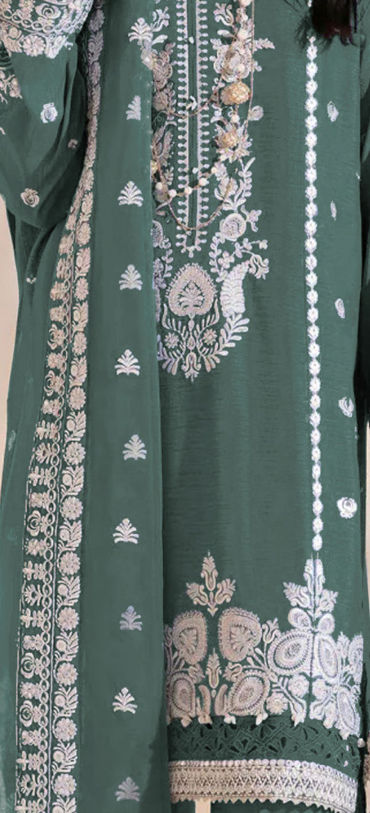 semi stitch / green