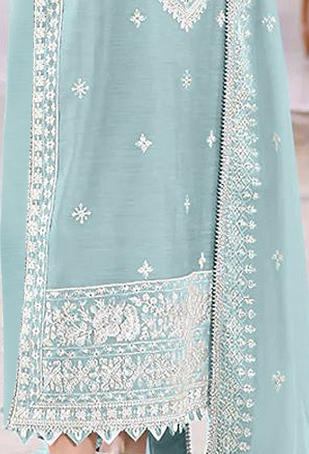 semi stitch / sky blue