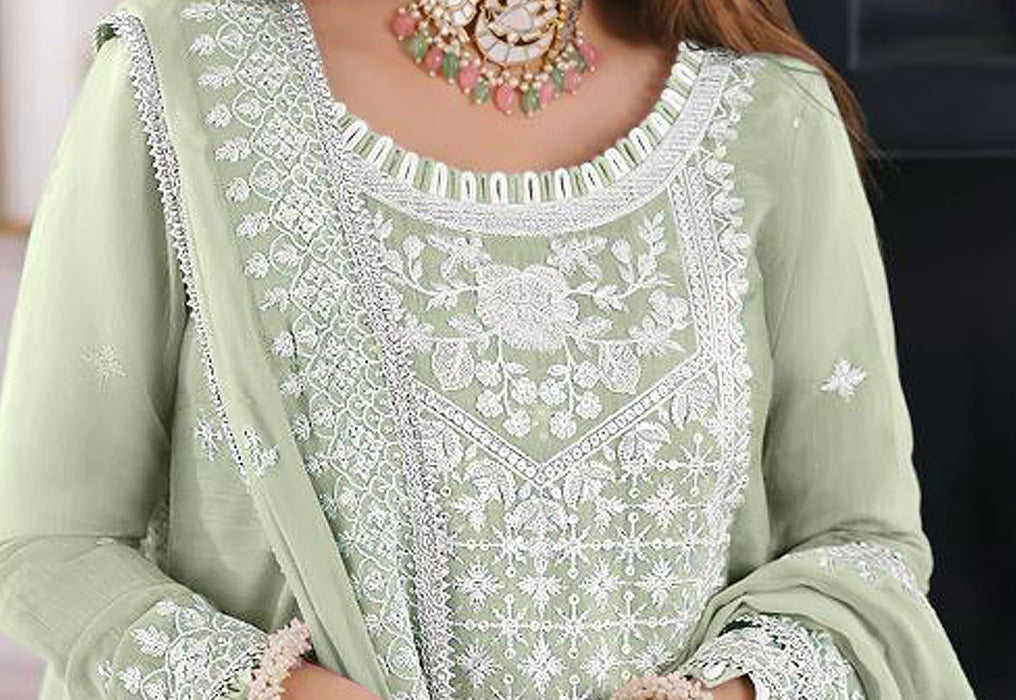 semi stitch / green