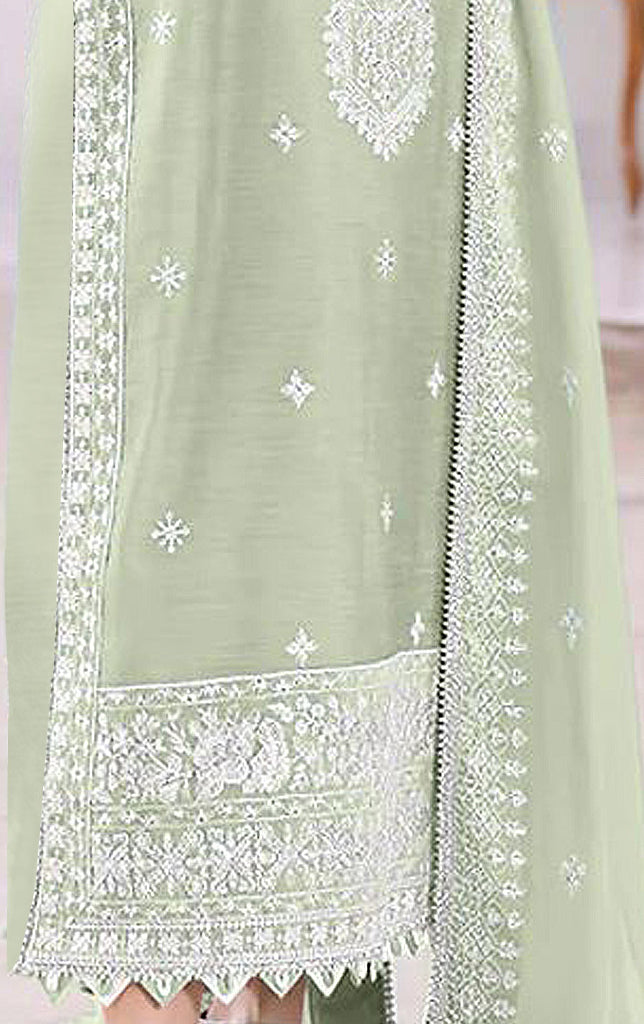 semi stitch / green