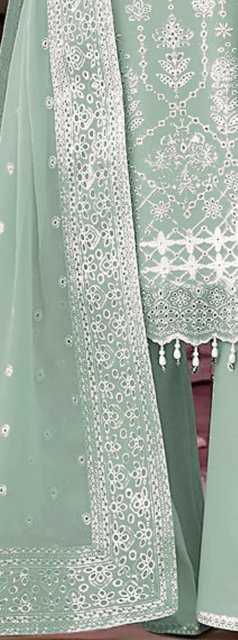 semi stitch / green