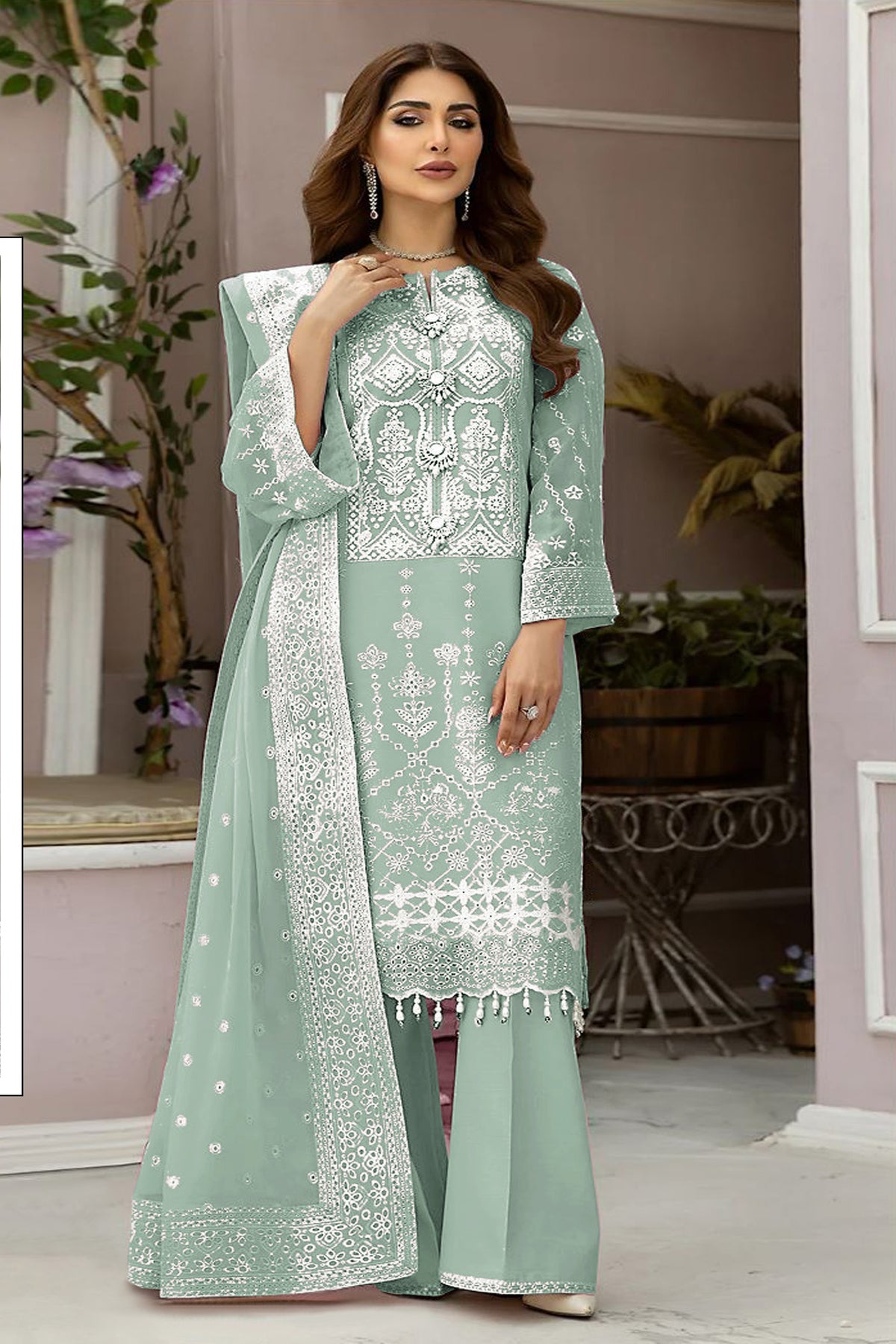 semi stitch / green