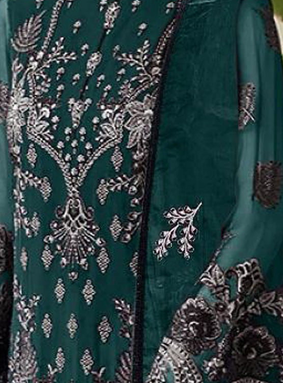 semi stitch / bottel green