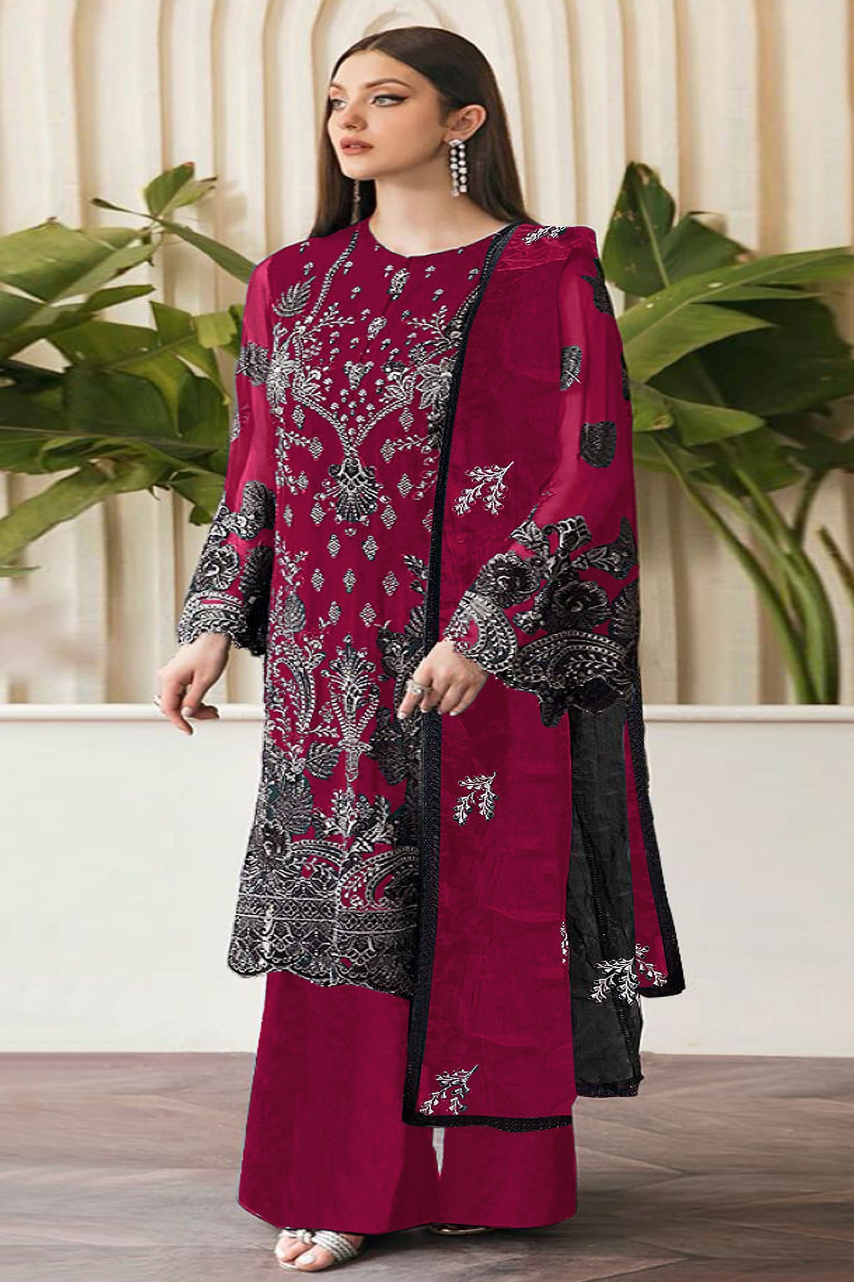 semi stitch / rani-red