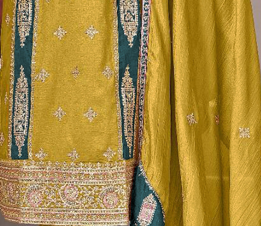 semi stitch / yellow