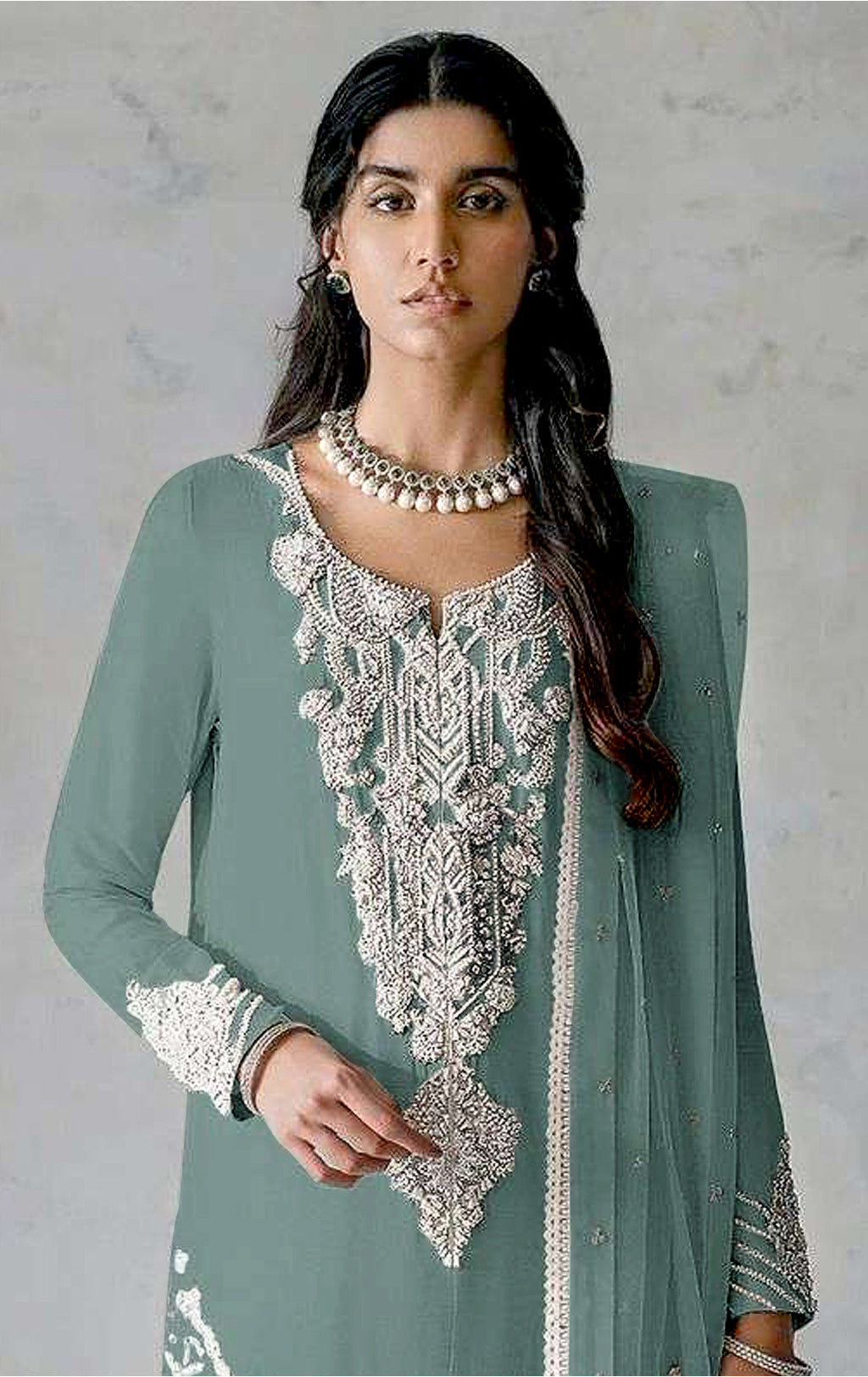 semi stitch / green