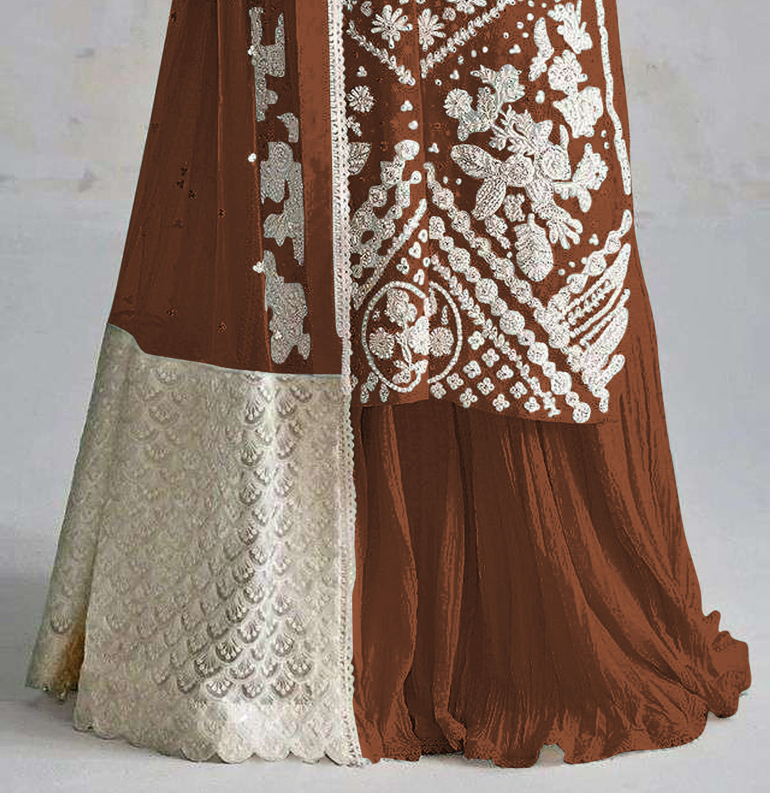 semi stitch / light brown