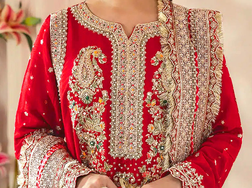 semi stitch / red