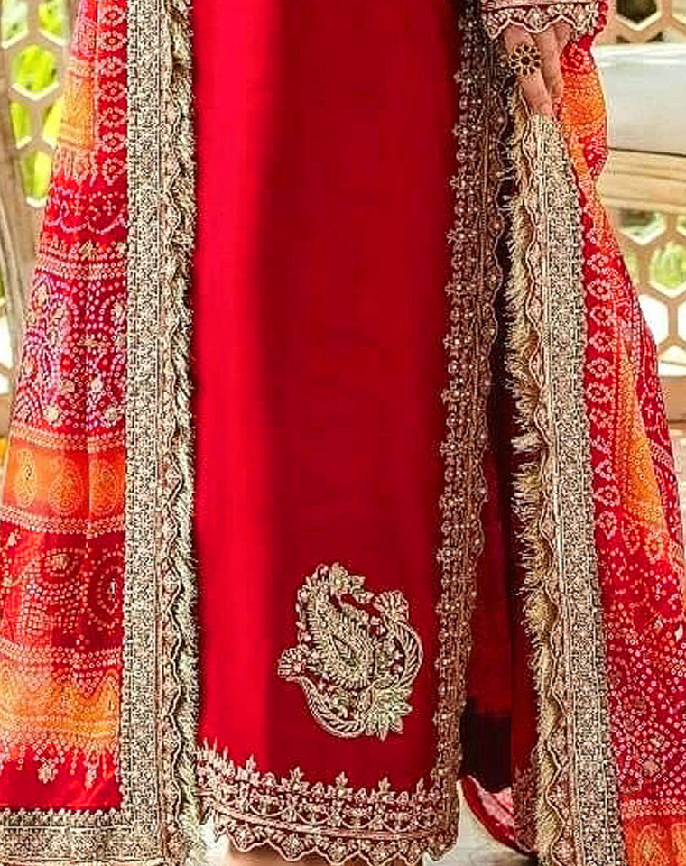 semi stitch / red