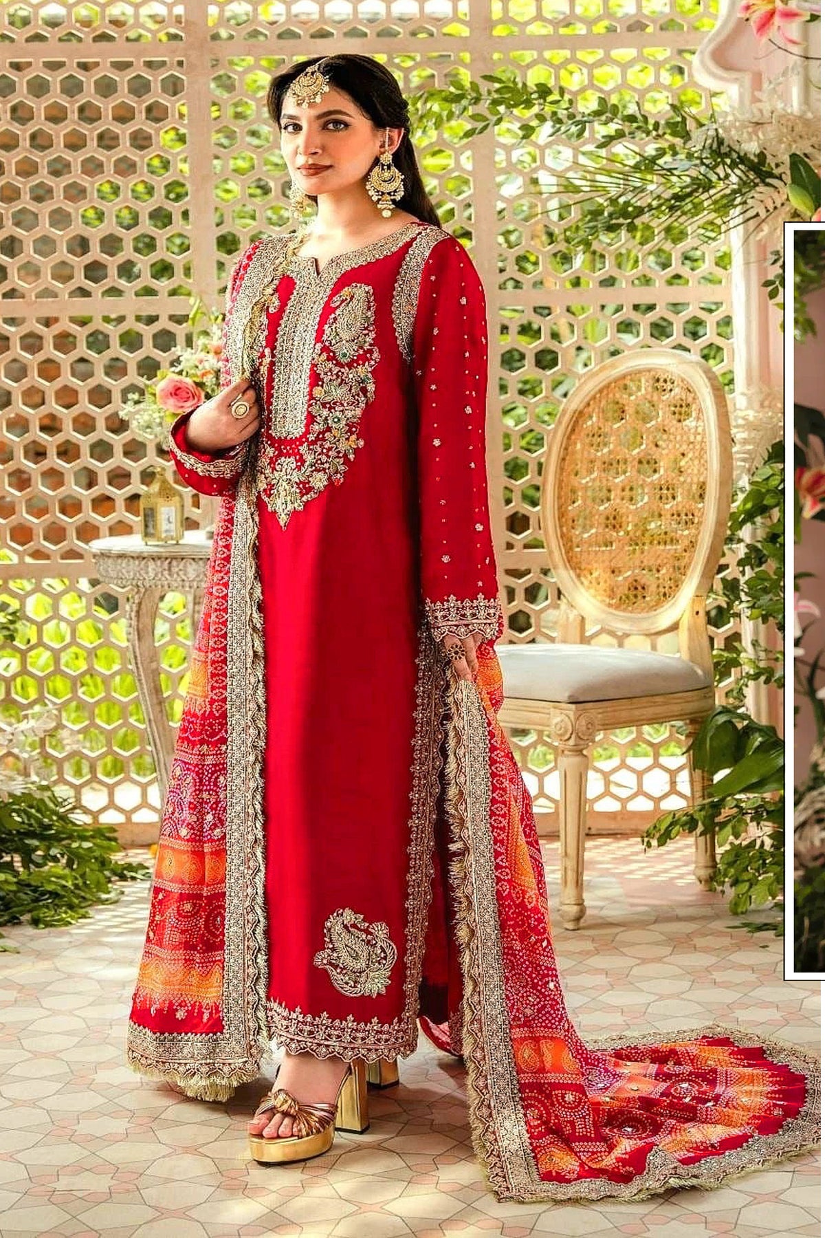 semi stitch / red