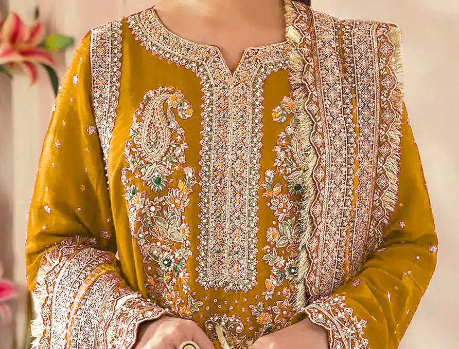 semi stitch / yellow