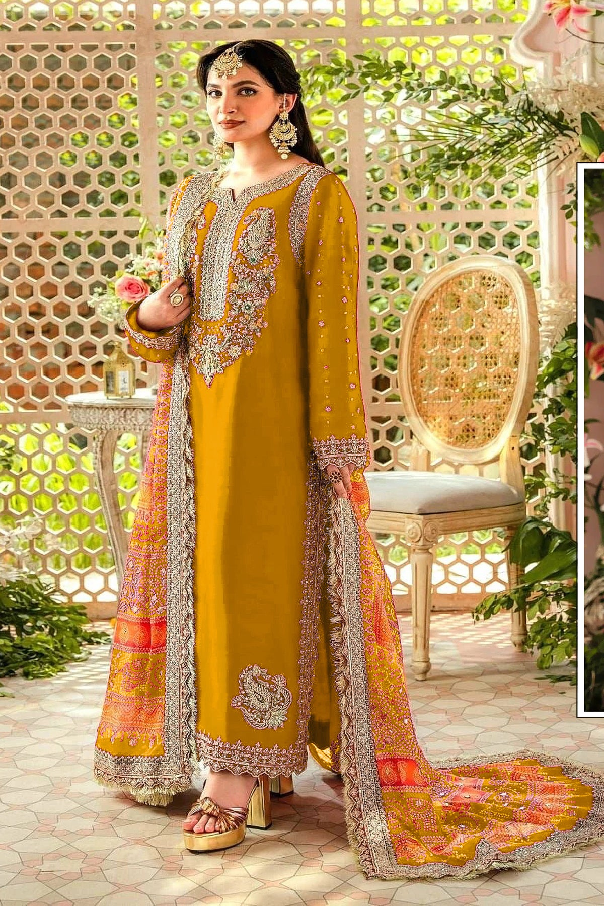 semi stitch / yellow