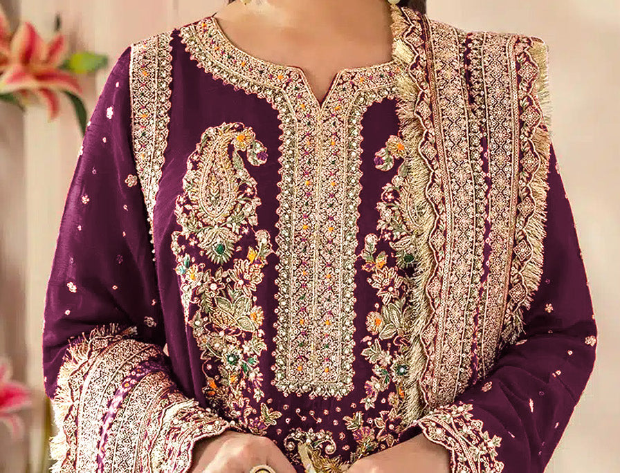 semi stitch / purple