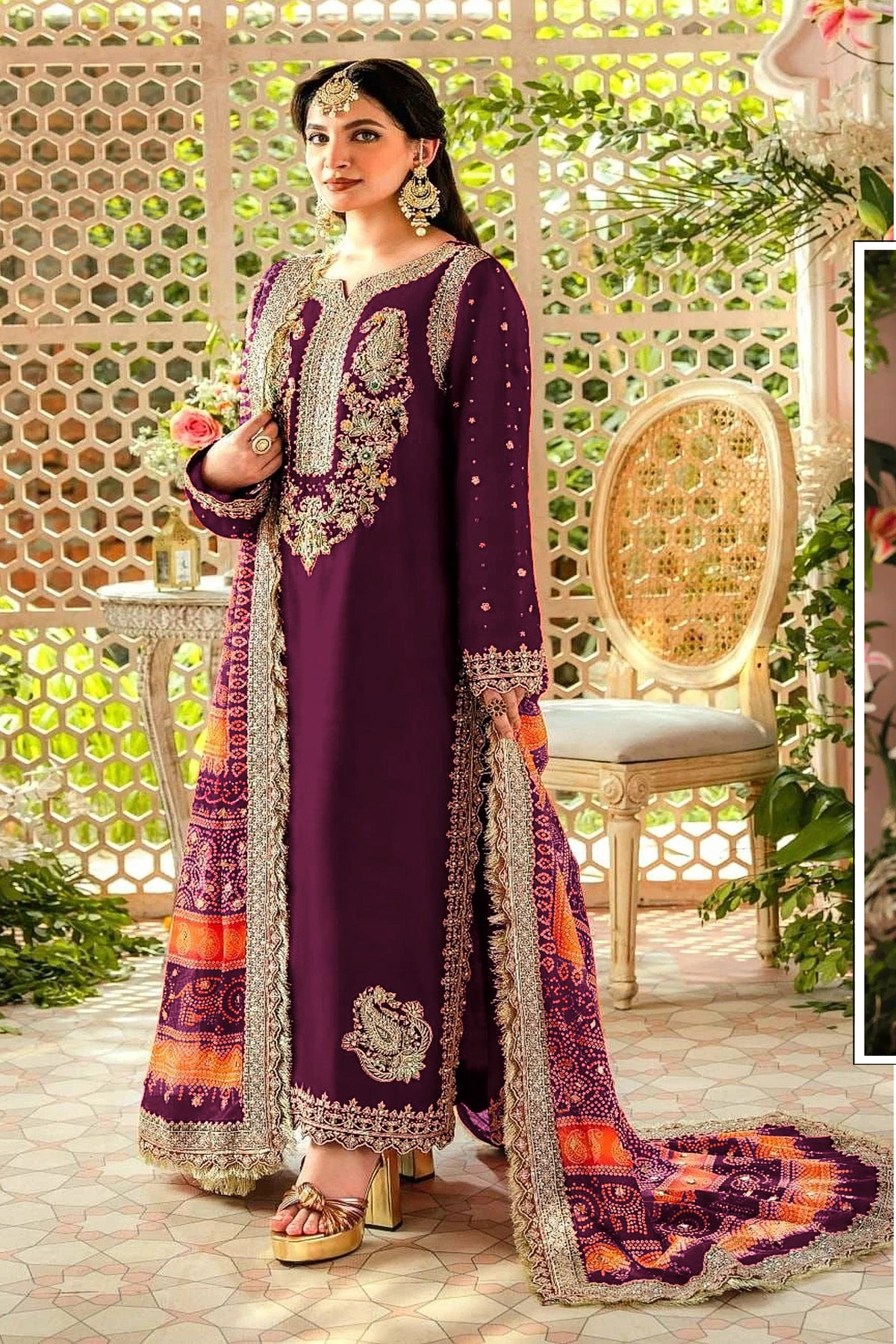 semi stitch / purple