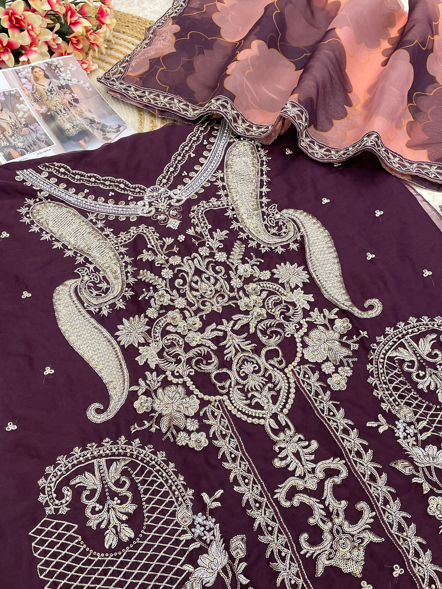 semi stitch / wine