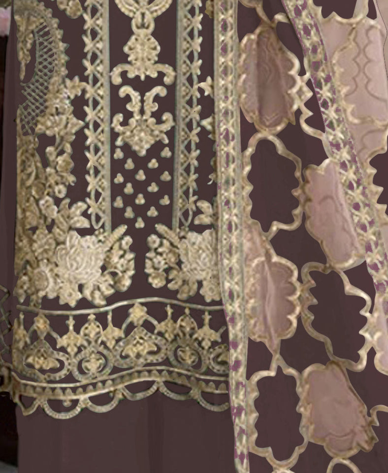 semi stitch / brown