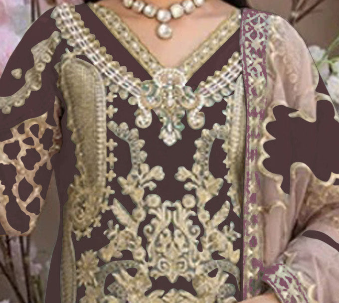 semi stitch / brown
