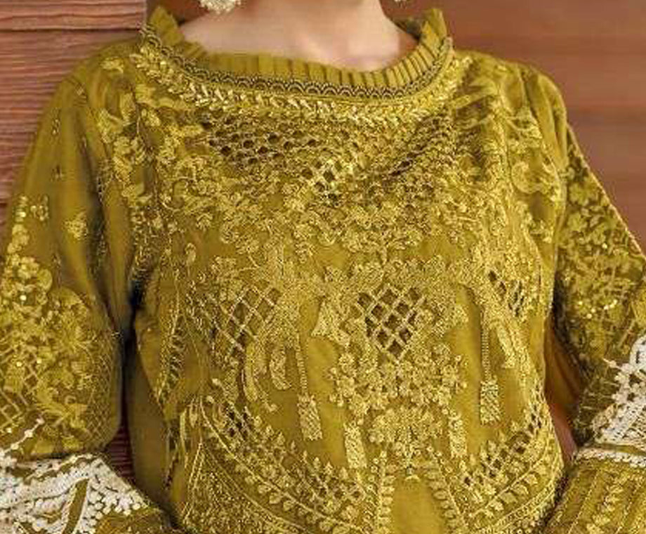semi stitch / yellow