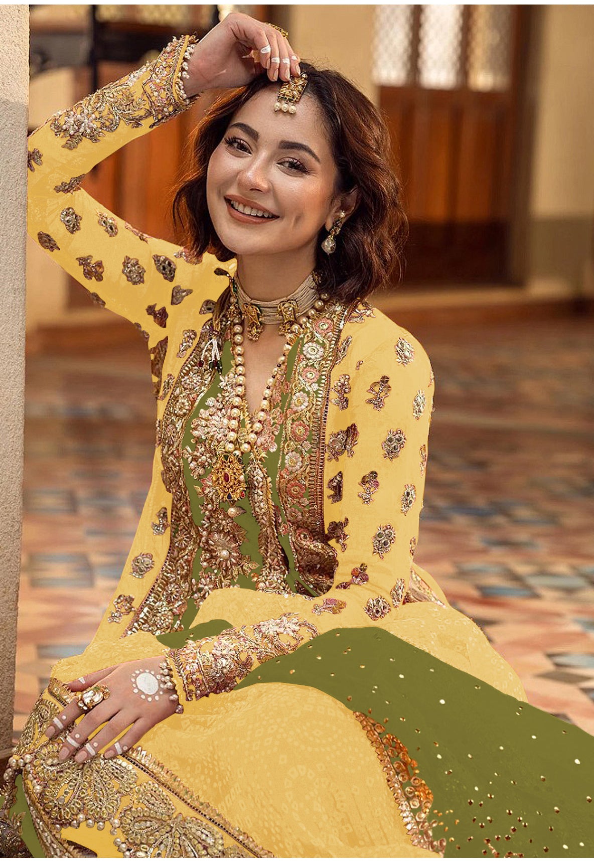 semi stitch / mahendi