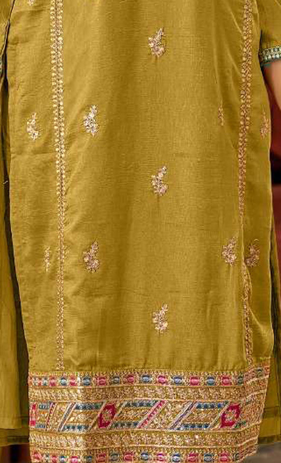 semi stitch / yellow