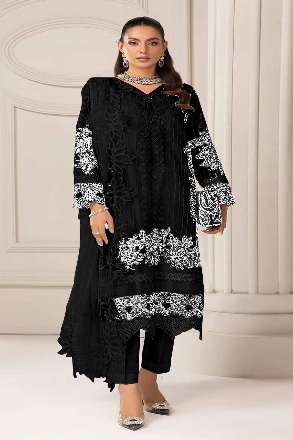 semi stitch / black