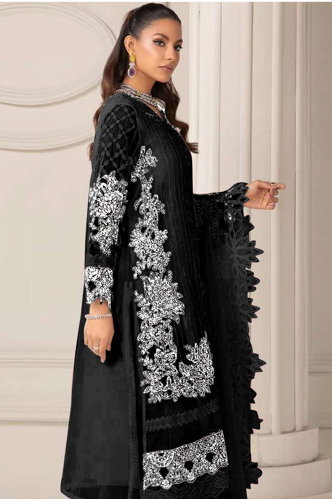 semi stitch / black