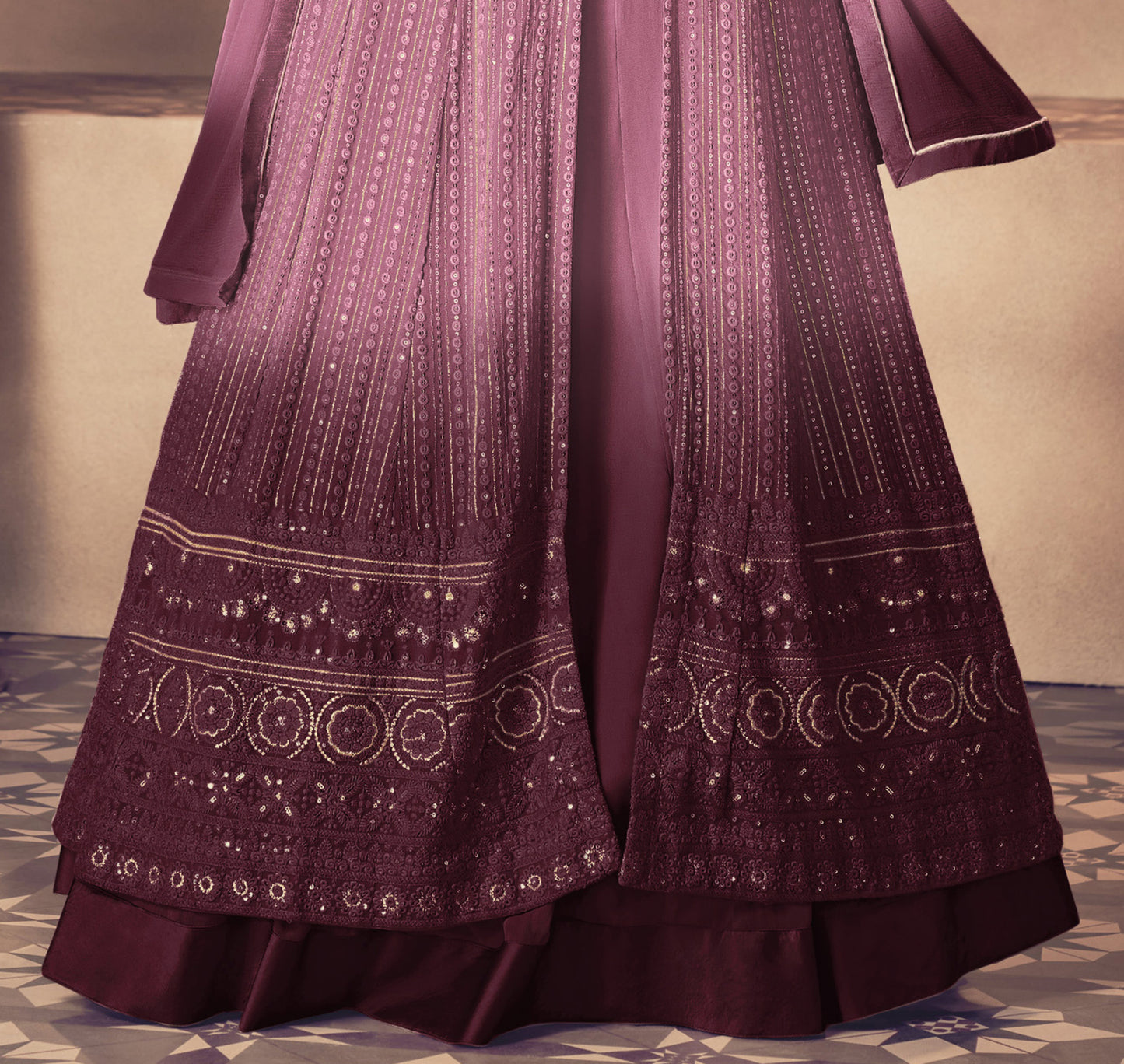 semi stitch / pediing-lavender