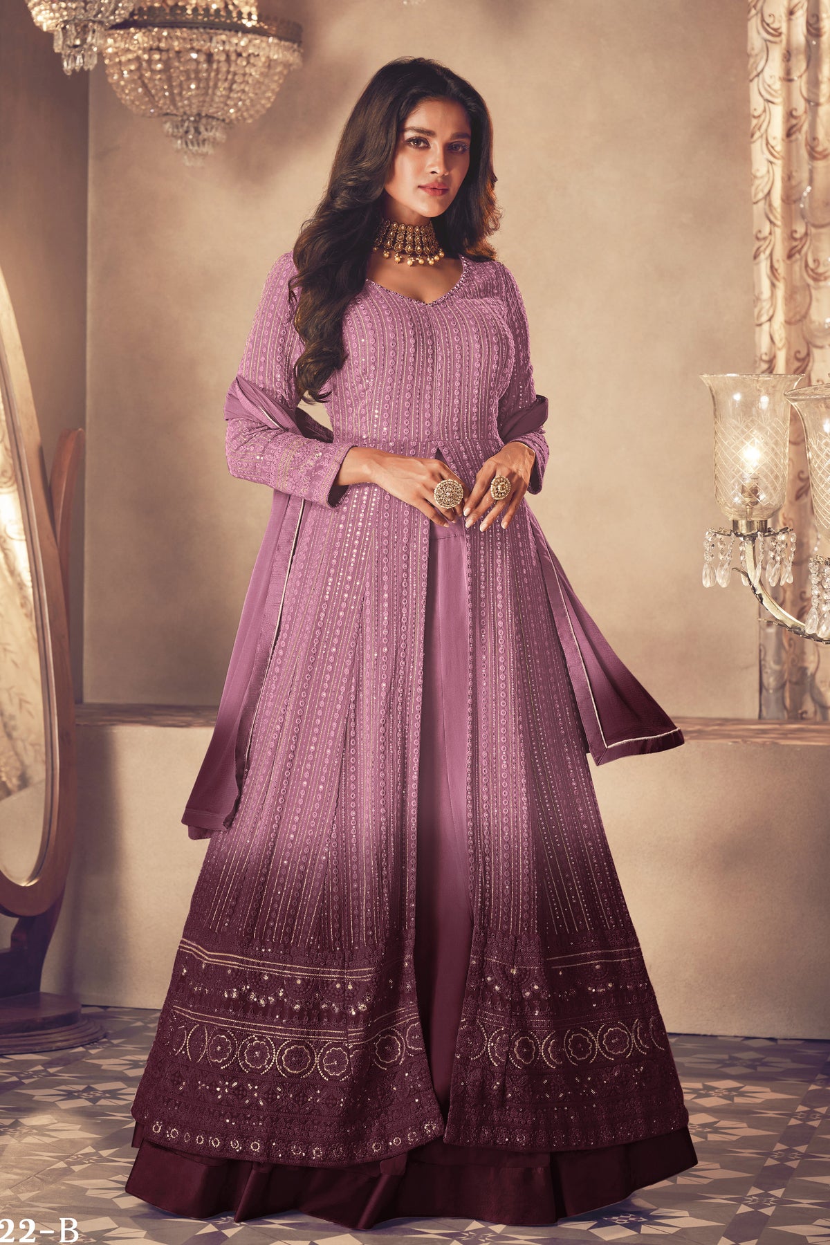 semi stitch / pediing-lavender