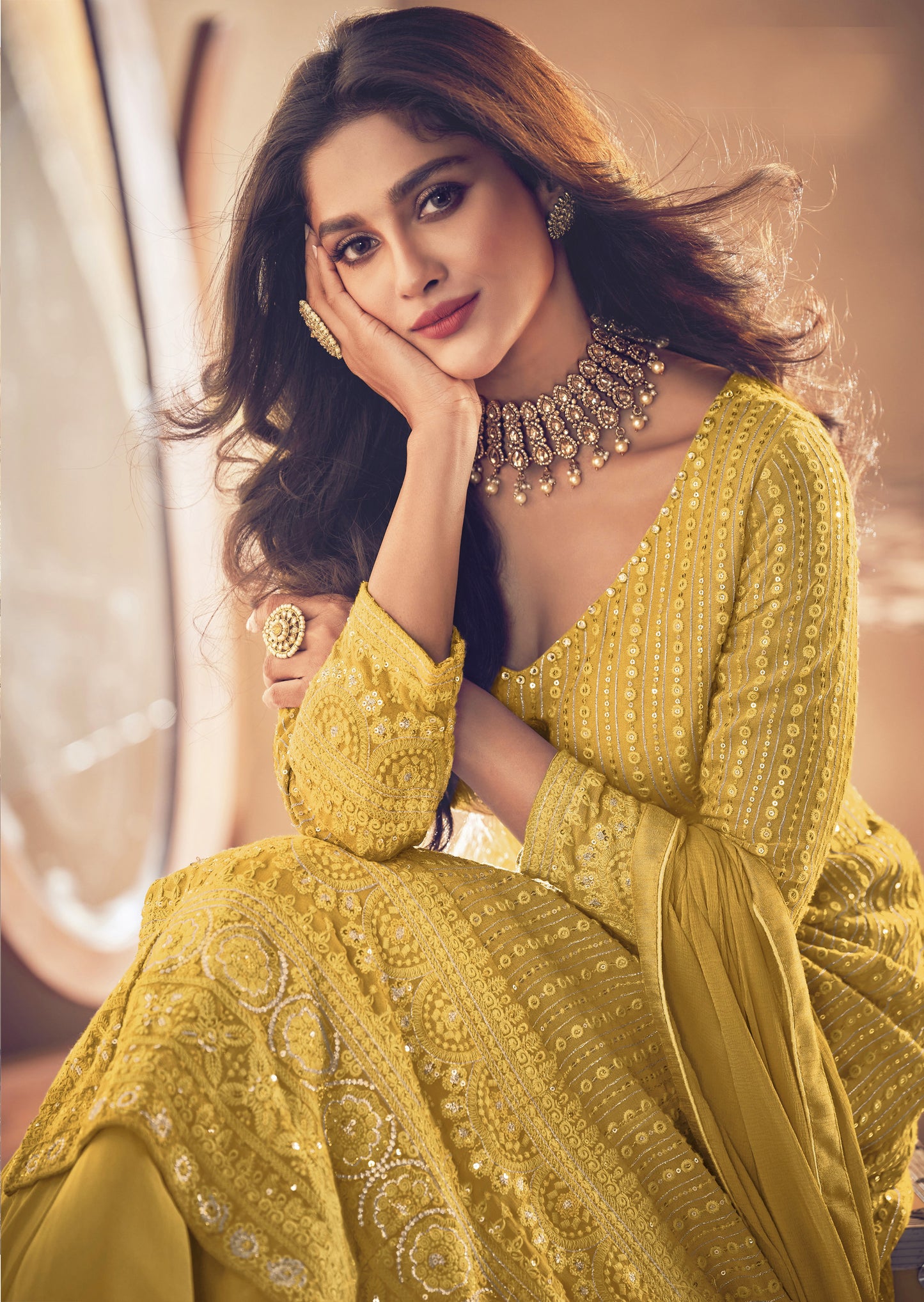 semi stitch / yellow