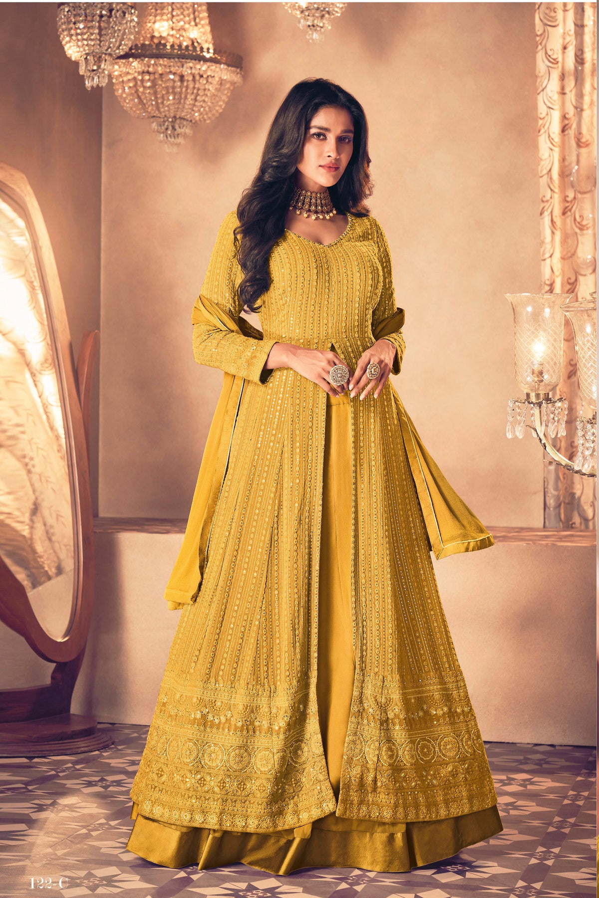 semi stitch / yellow