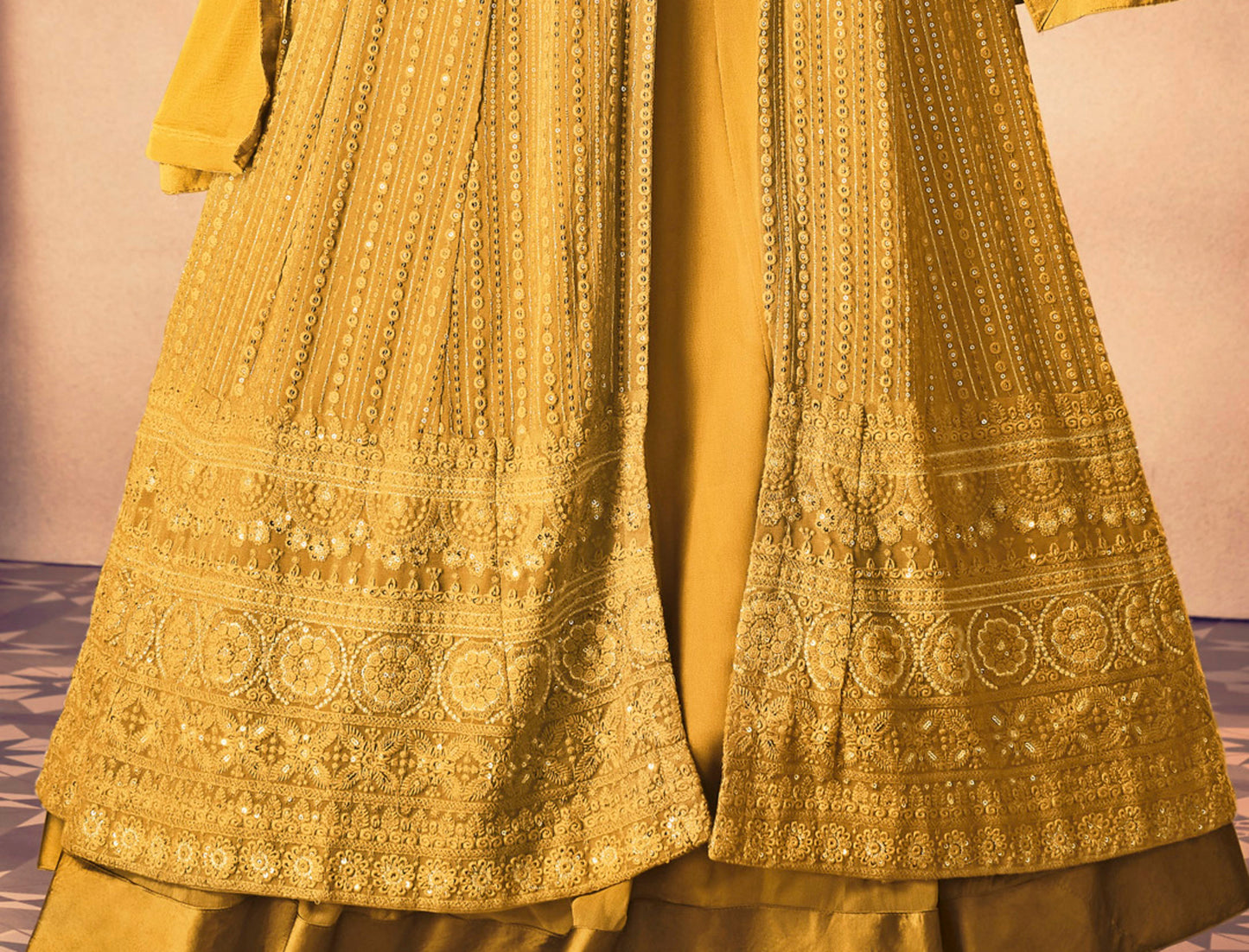 semi stitch / yellow