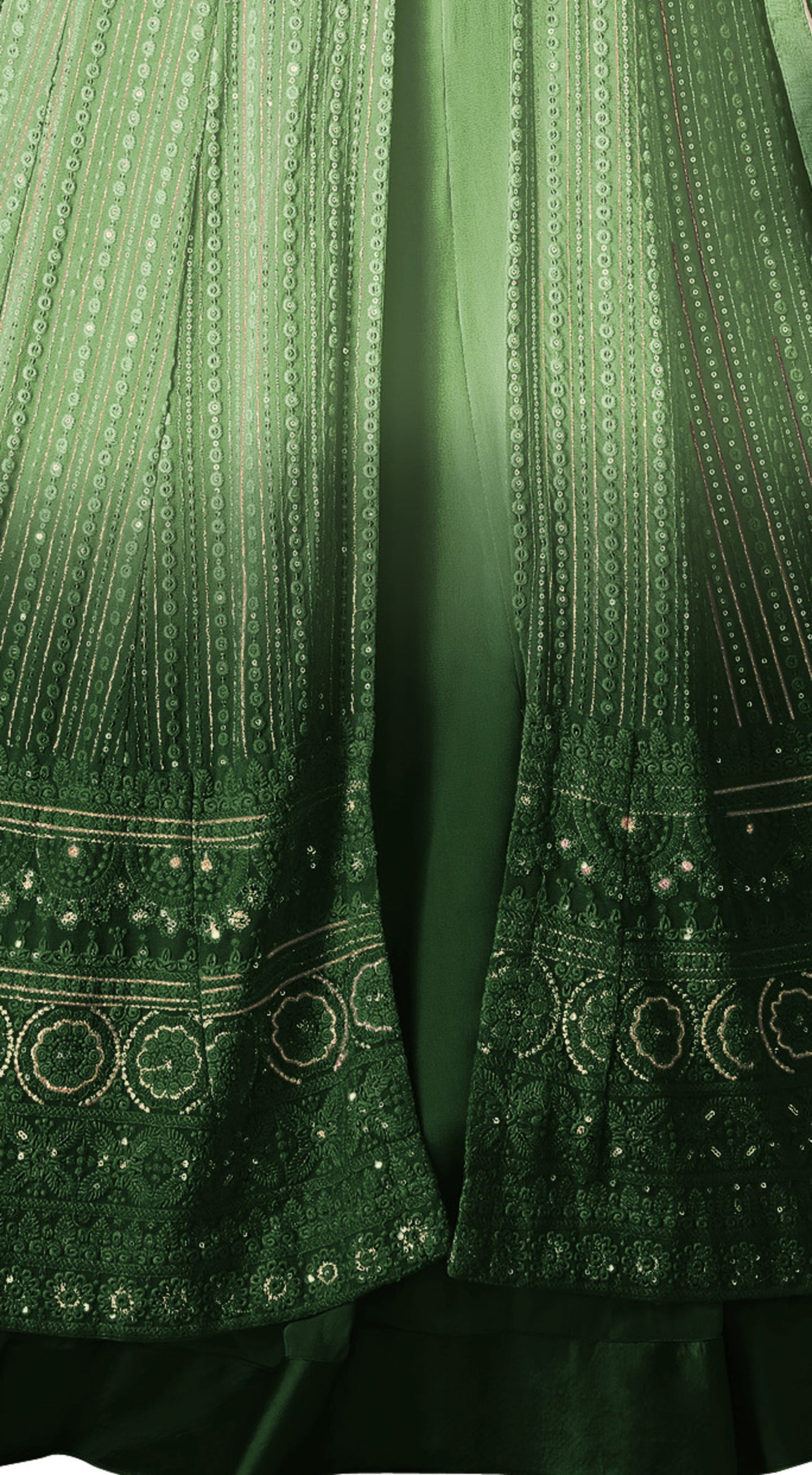 semi stitch / pedding-green