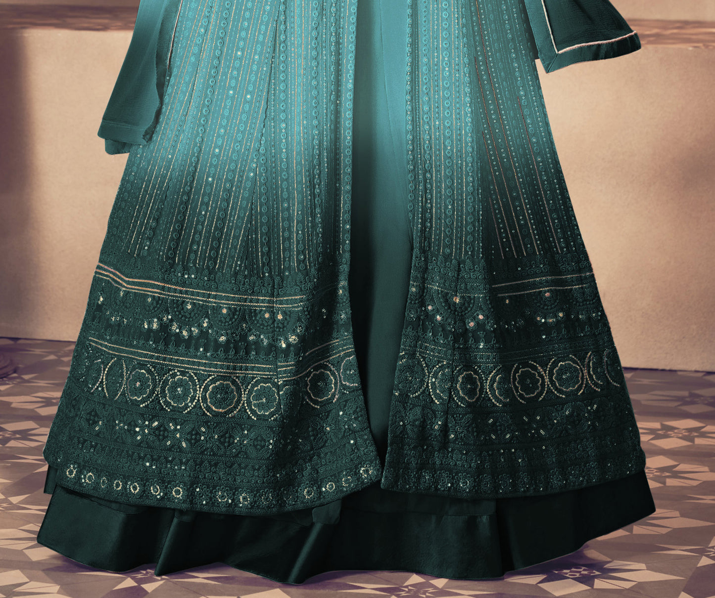 semi stitch / pedding-sky blue