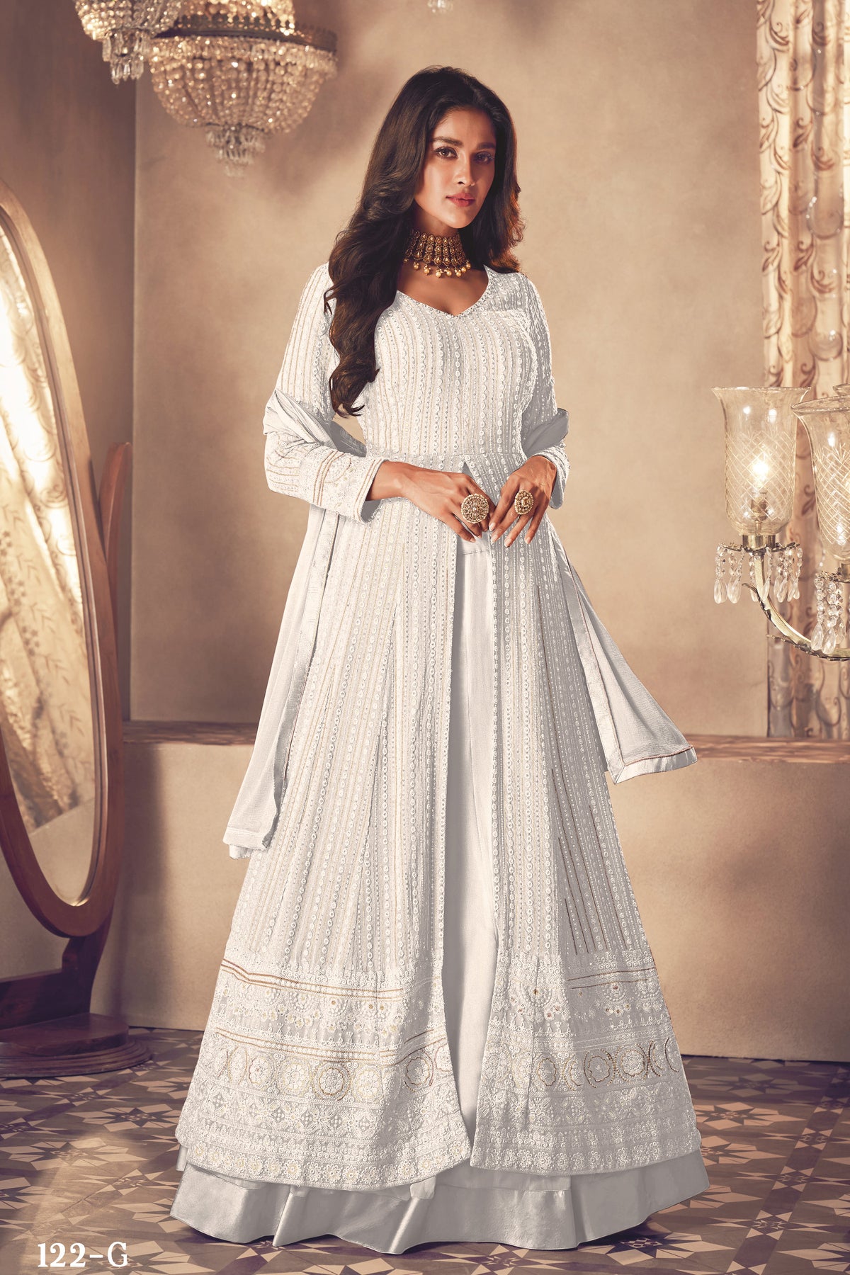 semi stitch / white