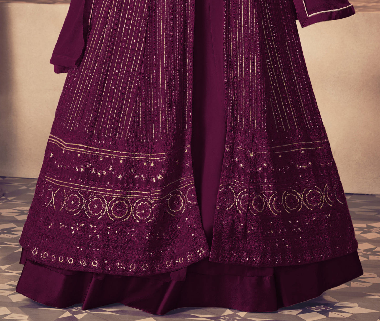 semi stitch / purple