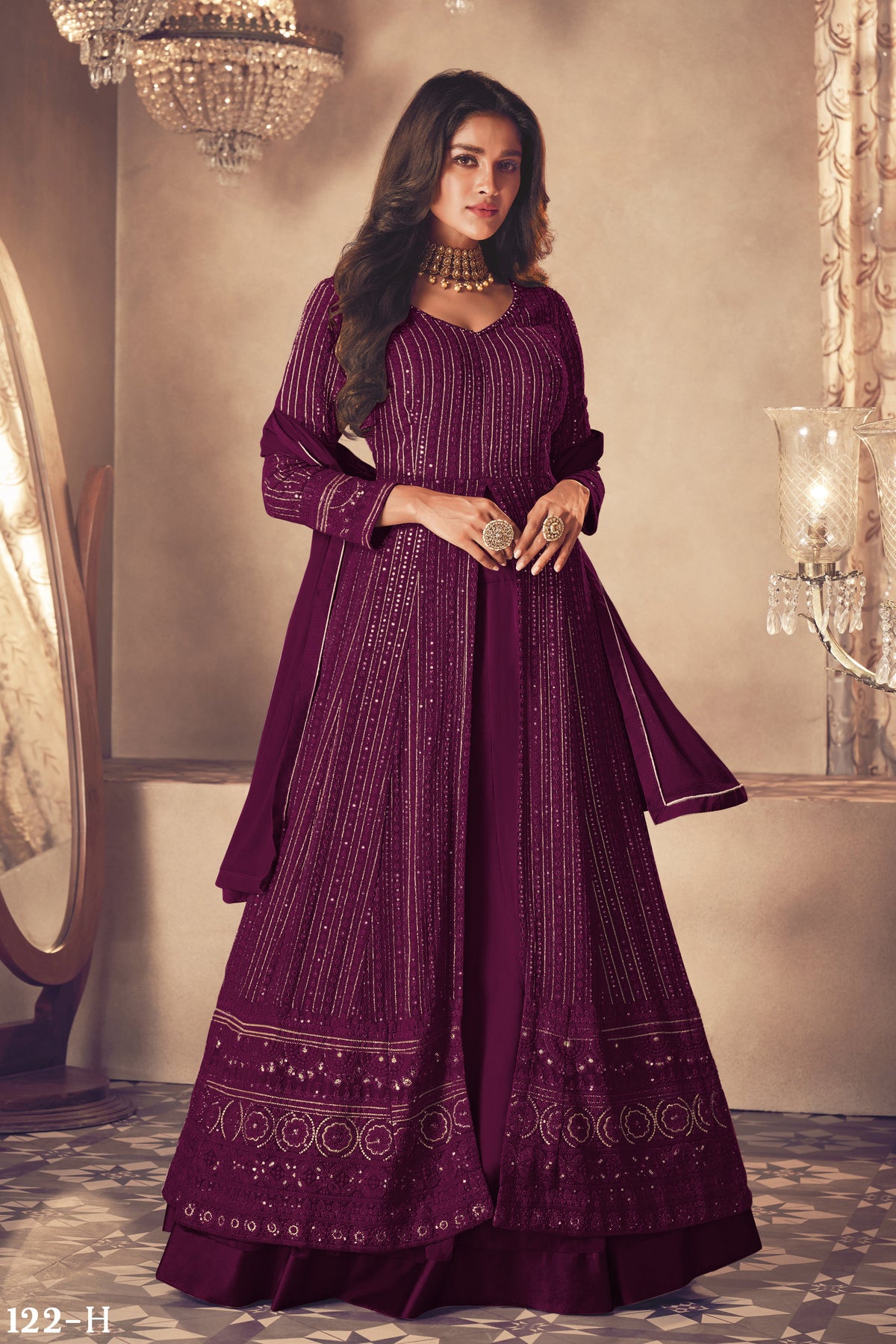 semi stitch / purple