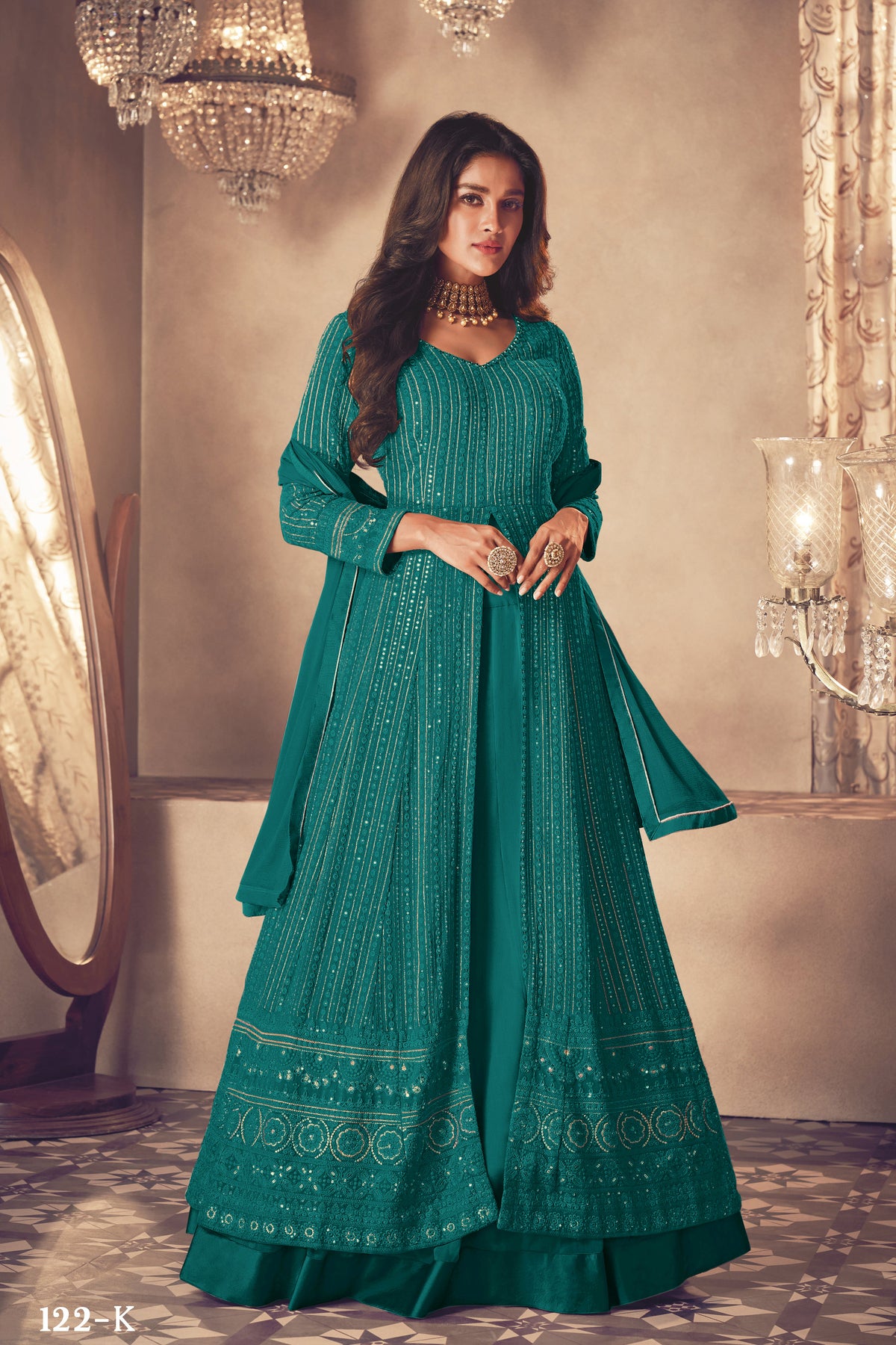 semi stitch / bottel green