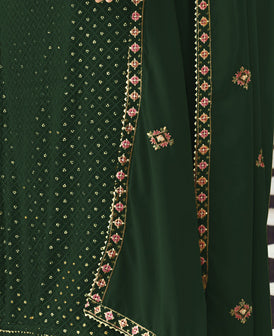 semi stitch / dark green