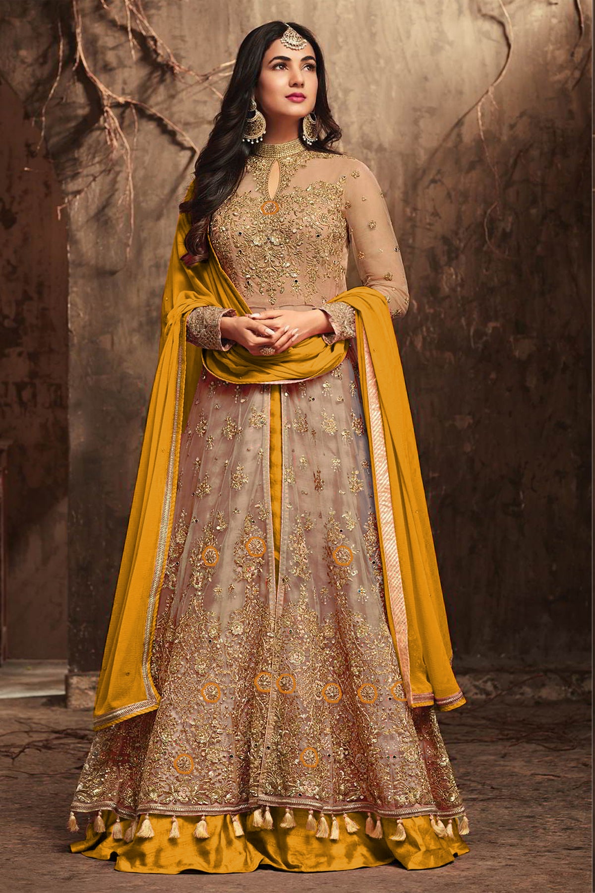 semi stitch / yellow
